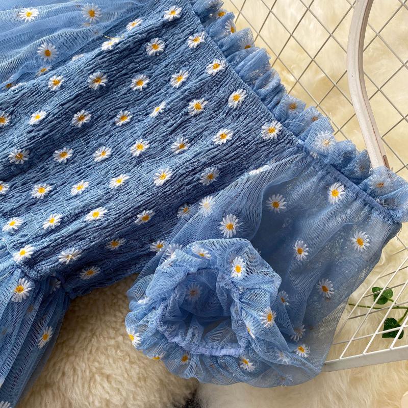 GMXIA Женская мода лето весна цветочный принт с коротким рукавом на одно плечо с высокой талией повседневные платья