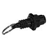 Industrial Strength Detachable Rotating Keychain with Quick Release Mechanism For Motorcycle Accessories Aluminum Alloy
