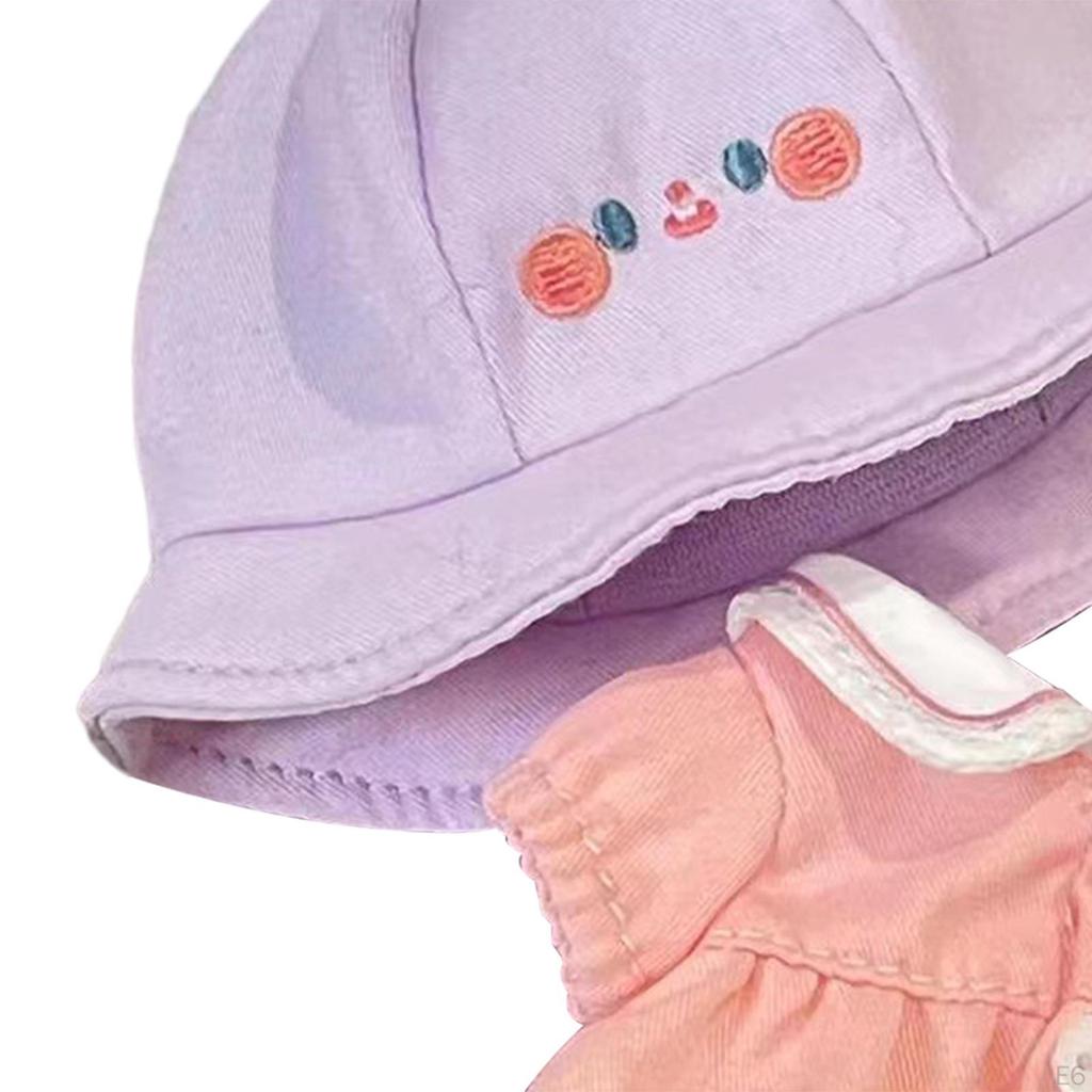 Adorable Doll Dress Set with Matching Hat for Creative Play