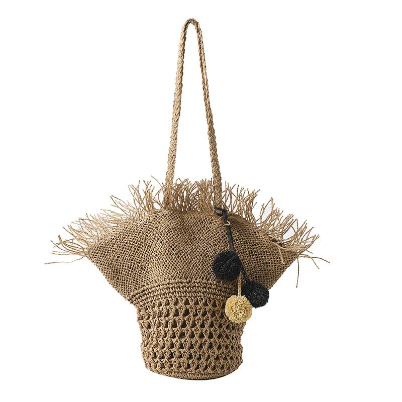 Женская соломенная пляжная сумка женская дорожная сумка женская сумка через плечо летняя мода