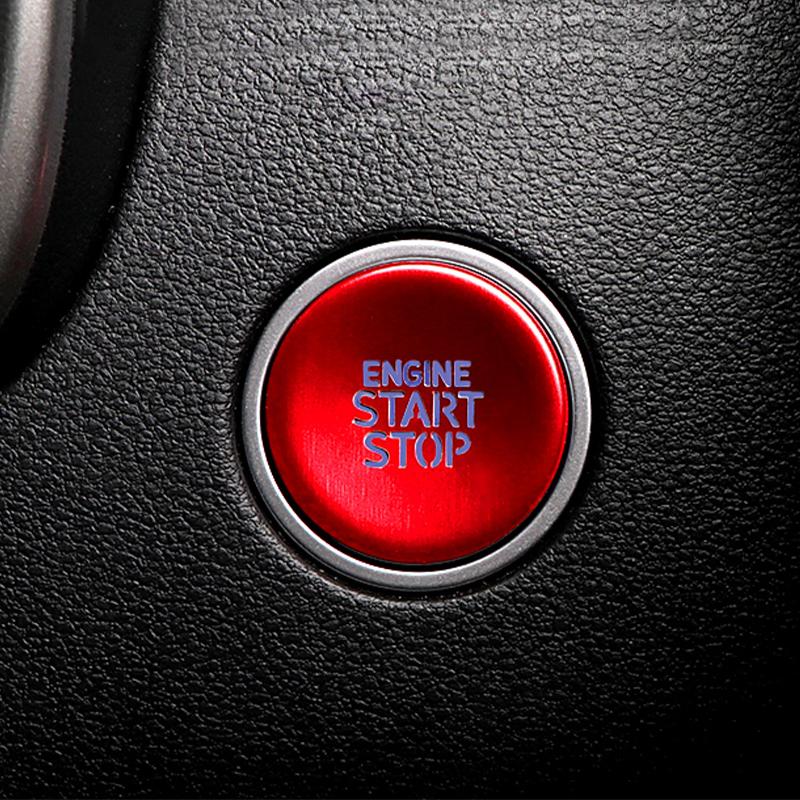 Car Start Stop Engine Ignition Push Button Cover Sticker For Hyundai Tucson NX4 2024 Hybrid N Line Accessories