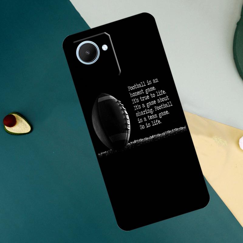 Rugby Ball Kit Team For Realme GT7 Pro GT6 C67 C65 C63 C61 C55 C53 C51 C35 C71 C75 11 12 13 14 15 Pro Plus Case