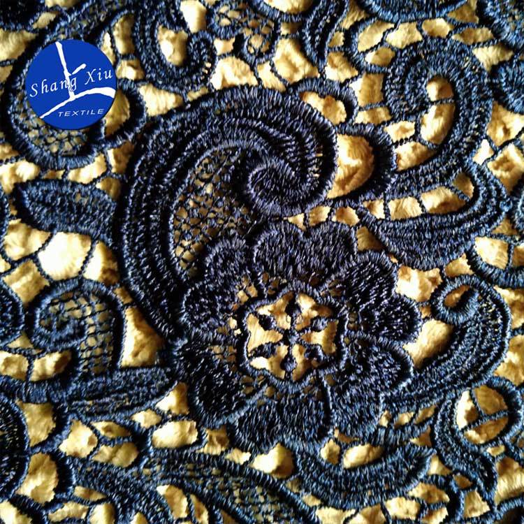 Водорастворимое кружево, Узор «кешью», Вышивальное полотно, Вышивка, Полиэстеровый шелк, Полная ширина, Трехмерный, Полый, Классический