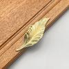 Zinc alloy leaf symmetrical antique bronze cabinet door drawer installation handle wardrobe door handle home decoration