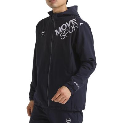 Толстовка с капюшоном Descente AIRY TRANSFER на молнии TOUGH 4WAY Stretch Water Repellent Training Running Navy 2L [Move Sports]