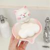 Non-Slip Base Cat Soap Dish With Drainage Soap Container Premium Soap Case  Bathroom Countertop