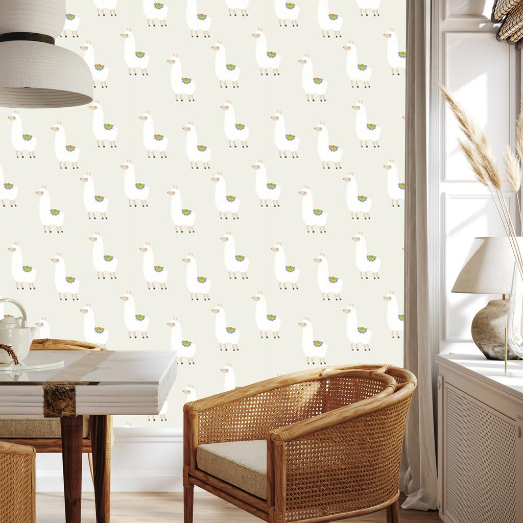Llamas and Animals Wallpaper for Living Room and Bedroom 50x1000