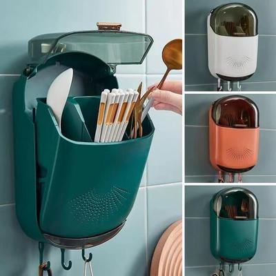 Держатель для сушилки для посуды, настенная корзина для палочек, ложка, вилка, ящик для хранения столовых приборов