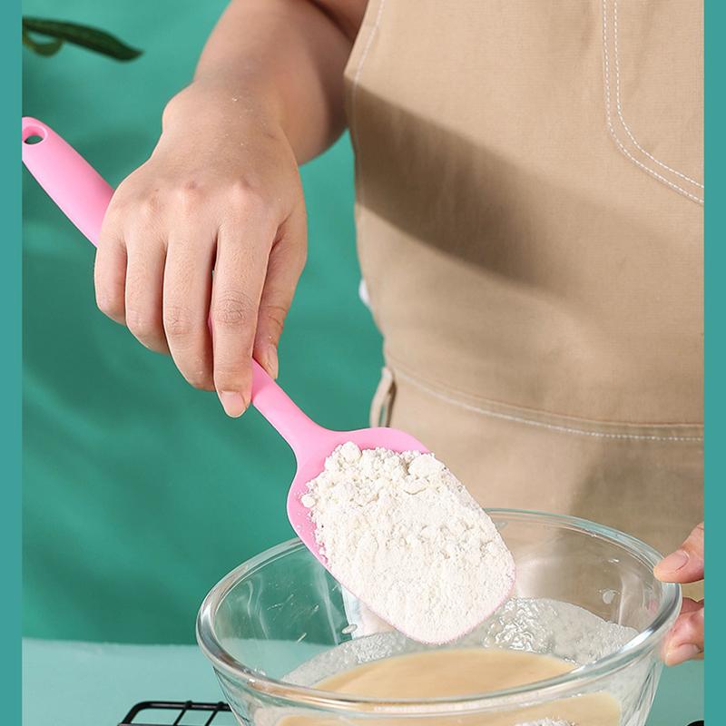 28см Большой Полный Пакет Силиконовый Скребок Цельный Силиконовый Т-Лопатка Инструмент для Выпечки Лопатка для Перемешивания Масла Ложка для Соскребания