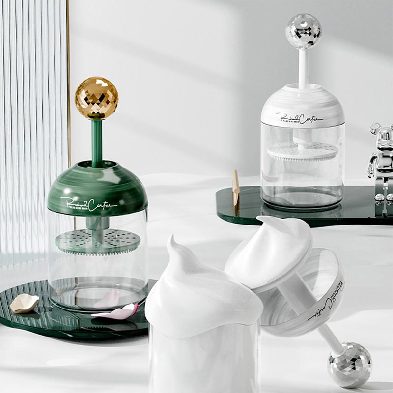 Пенообразователь для умывания, Инструмент для создания пены для умывания лица, с силиконовой щеткой, Машина для образования пены, Пузырьковый артефакт, Очистите лицо