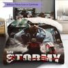 Stormzy Bedding Quilt Set Quilt Cover Pillowcase Home Decoration Birthday Gift (1 * duvet cover + 2 * pillowcase, without core)