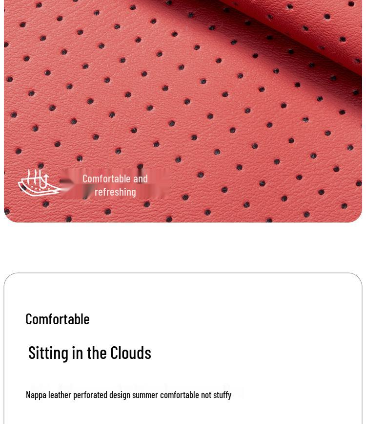 Всесезонные чехлы на сиденья автомобиля из кожи наппа для Mercedes-Benz, BMW, Tesla и Volkswagen - Мягкие для лета