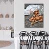 Canvas print, Roasted almonds