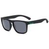 2PCS Fashion Square Sunglasses Men Vintage Plastic Male Sun Glasses Women Stylish Black Sport Shades UV400
