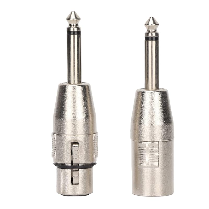 Wireless Microphone XLR Receiver, ABS Plug and Play Adapter Rechargeable Sound