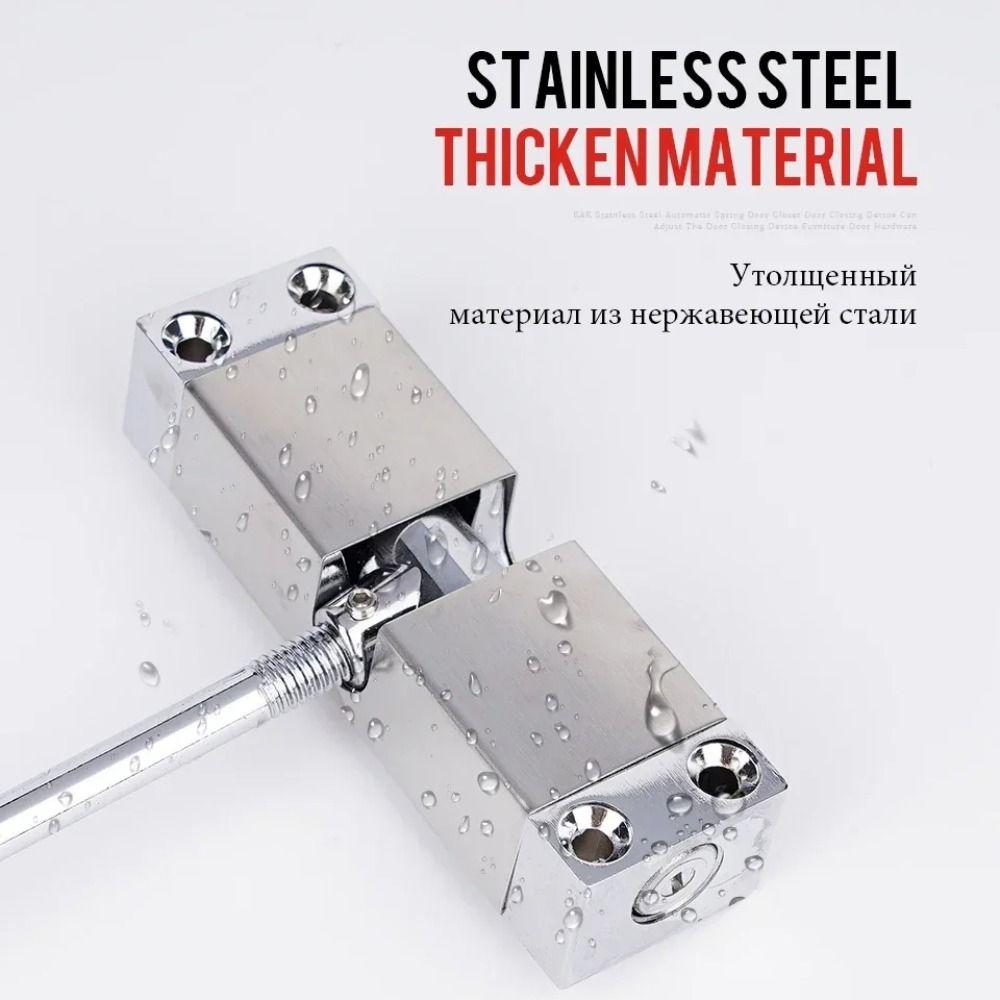 Aluminum Zinc Zinc Alloy Door Closing Hinge Safety Spring Door Closer Automatic Door Closer Furniture