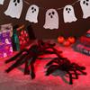 Party Supplies Horror Atmosphere Black Plush Spider Haunted House Halloween Decoration Bar Ornament