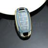 Auto Key Fob Shell For Hyundai I30 Ix35 KONA Encino Solaris Azera Grandeur Ig Accent Santa Fe Palisade TPU Car Key Case Cover