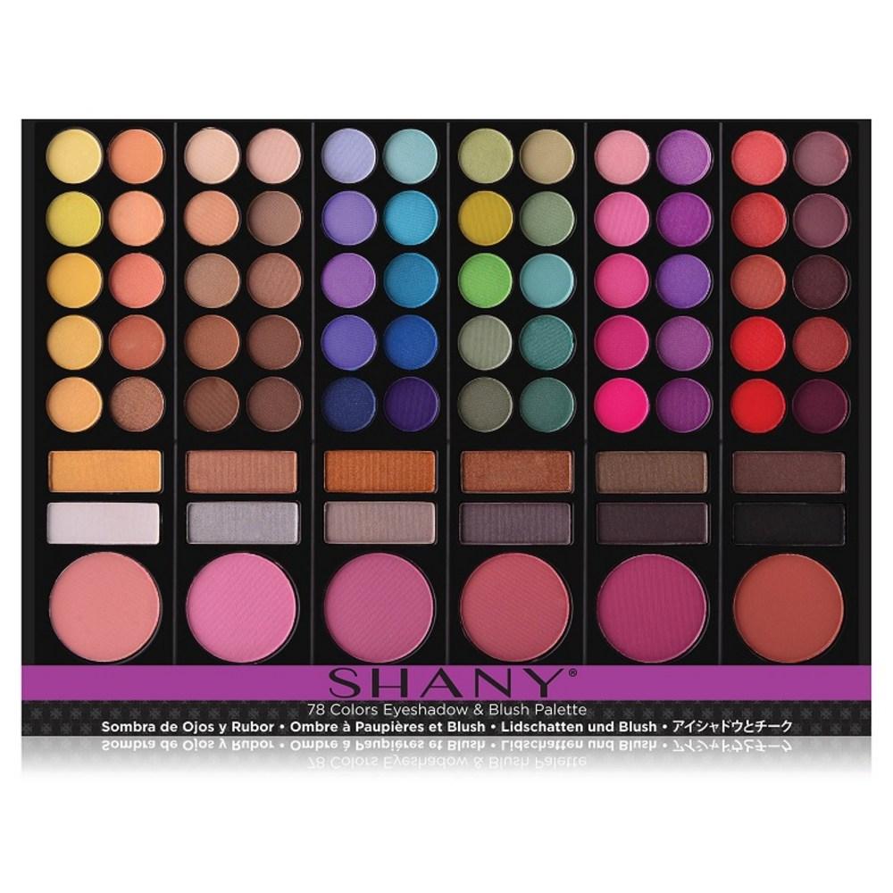 Палитра теней для век и румян SHANY Natural Fusion 61 г, 78 цветов, 1 шт.