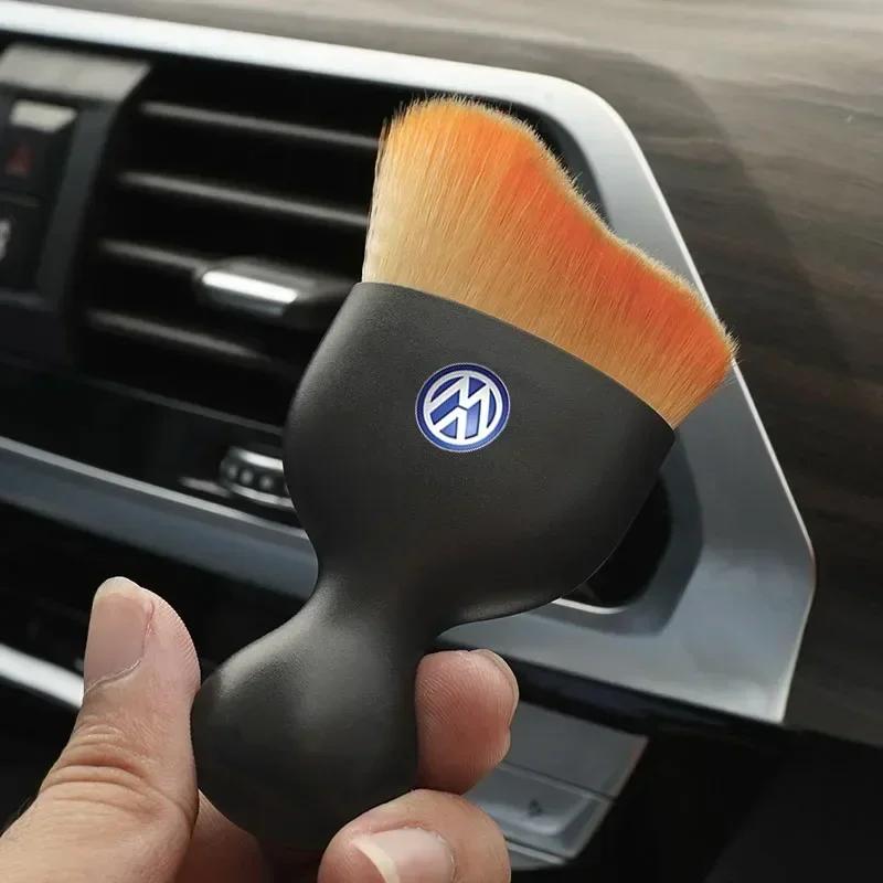 Для VW Нового Автомобиля Инструмент Мягкая Щетка для Очистки Салона Пылесборник Для Volkswagen Sagitar R Scirocco Teramont Beetle T-ROC GTI Lama