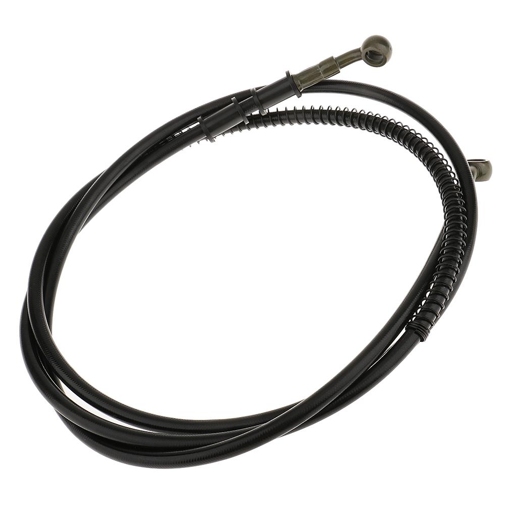 Braided Motorcycle Brake Hose Flexible Clutch Oil Line 12 Inch Metal Rubber Pipe for Bike Hydraulic Brakes