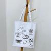2023 Summer Canvas Tote Bag for College Students - Casual Single Shoulder Handbag