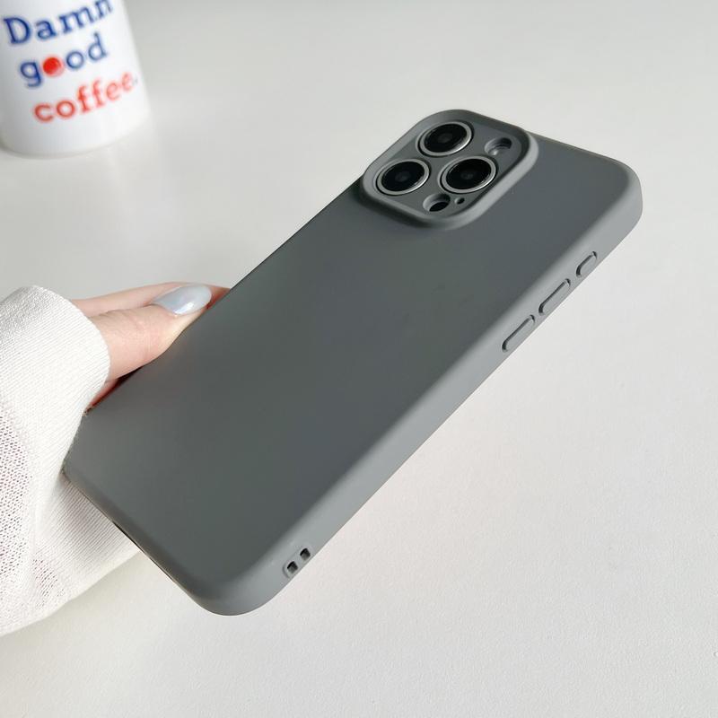 Для iPhone 16 15 Pro Max 14 Pro 13 12 11 чехол однотонный жидкий силиконовый тонкий защитный объектив мягкий матовый противоударный для Magsafe Magnetic Phone Cover