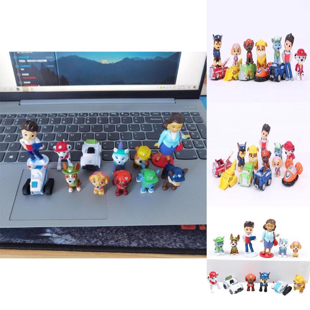 Fashionable Paw Patrol Puppy Car Toys Perfect For Decoration And Gifts 12pcs