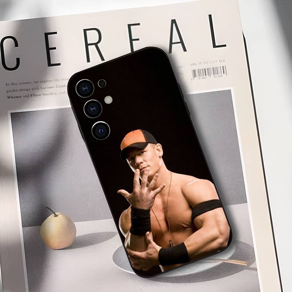 Чехол для телефона со звездой рестлинга J-John C-Cena для Samsung S25, S24, S21, S22, S23, S30, Ultra, S20, Plus, Fe, Lite, Мягкий черный чехол