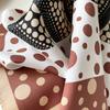 Polka Dot Pumpkin Scarf Square Scarf Light Luxury Style Versatile Thin Women's Scarf Spring and Summer New Simple Scarf