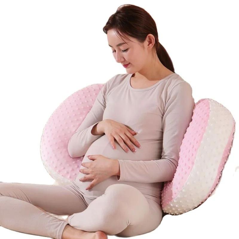 Женская подушка для сна на боку и животе, многофункциональная подушка для защиты талии во время беременности, регулируемая ширина, подушка для беременных, беременная