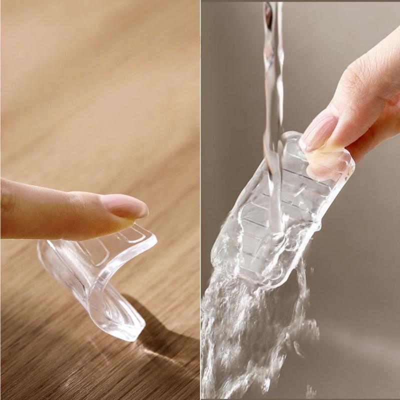 8 Pcs Leveling Shims, Clear Plastic Wedges for Level Uneven Home Furniture,Toilet,Bed,Table,Appliance,Non Slip Texture Levelers