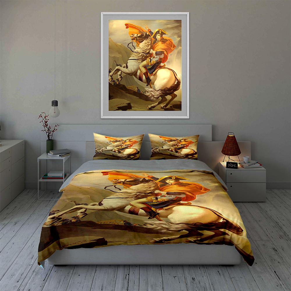 Historic equestrian portrait. Bedding Duvet cover sets Duvet covers Pillowcases gifts (1 * Duvet Cover 2 * Pillowcases, without duvet insert)