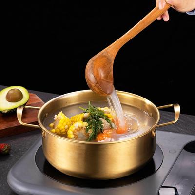 Корейская кастрюля для приготовления рамэна с крышкой, многофункциональная ложка, палочки для еды, суп с лапшой быстрого приготовления Ramyun