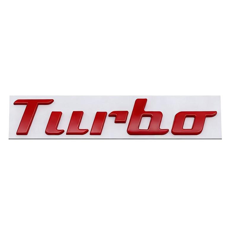 Новый задний значок TURBO для автомобиля, подходит для значка модификации производительности с турбонаддувом, 3D металлические отдельные буквы TURBO наклейка на багажник