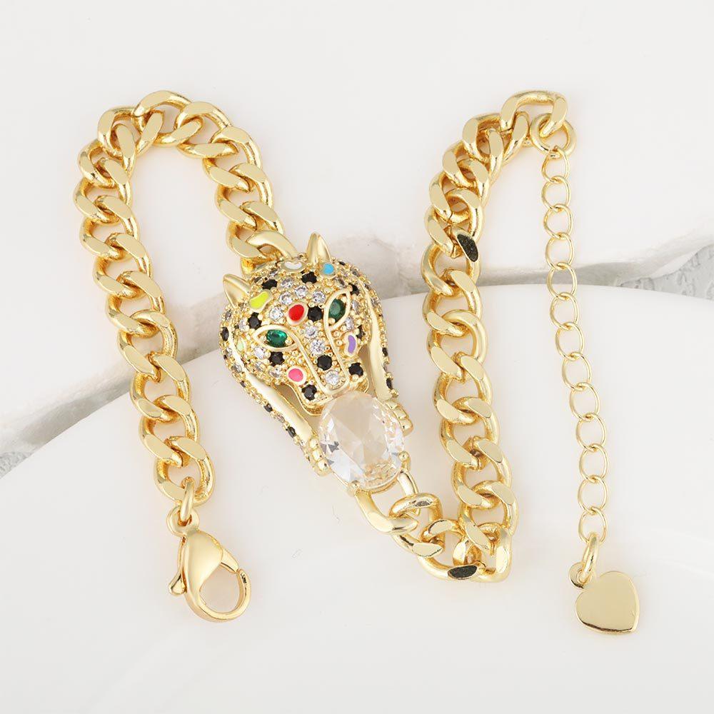European and American Fashion Trend Hip-hop Leopard Bracelet