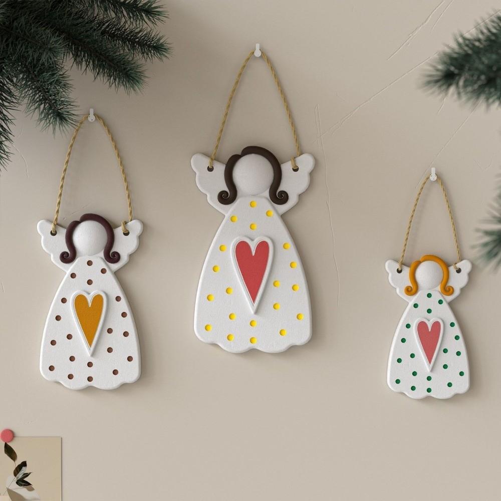 DIY Hanging Ornament Resin Pendant Mold Faceless Angel Plaster Mold Concrete Mould Craft Supplies
