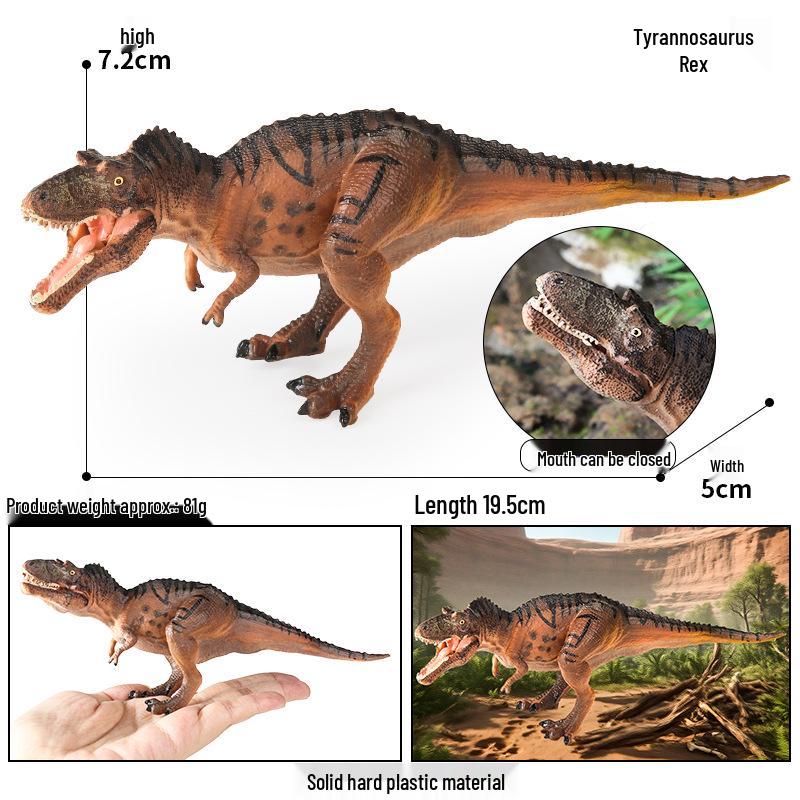 Dinosaur Model Set: T. Rex, Spinosaurus, Mosasaurus, Stegosaurus, Triceratops Cognitive Toys