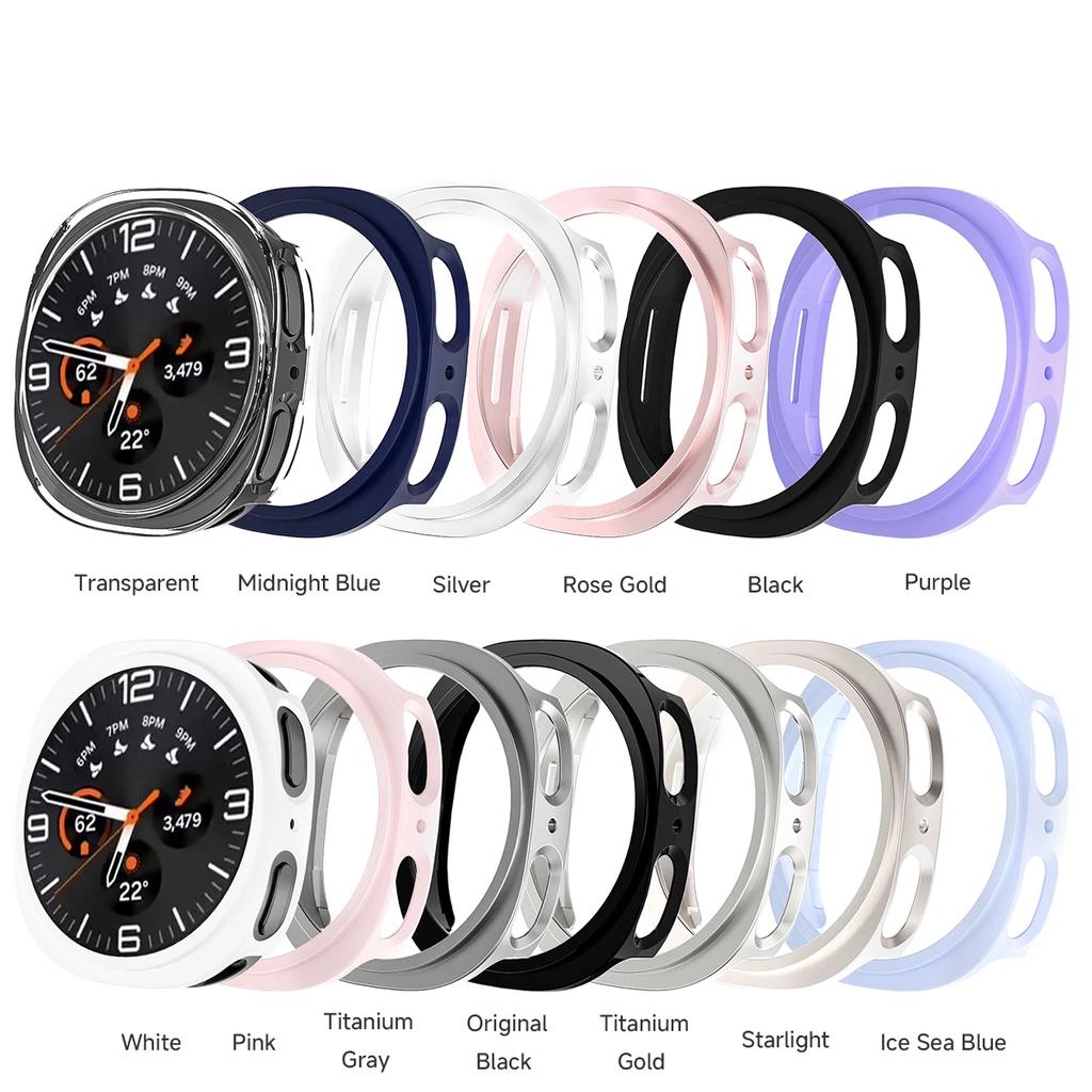 Защитный чехол для Samsung Galaxy Watch 8 Жесткий бампер из ПК без защитной пленки для экрана для Galaxy Watch 8 40 мм 44 мм Аксессуары-чехлы