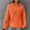 Женские толстовки с длинным рукавом, повседневные толстовки с капюшоном и шнурком с принтом для женщин, пуловер с карманами