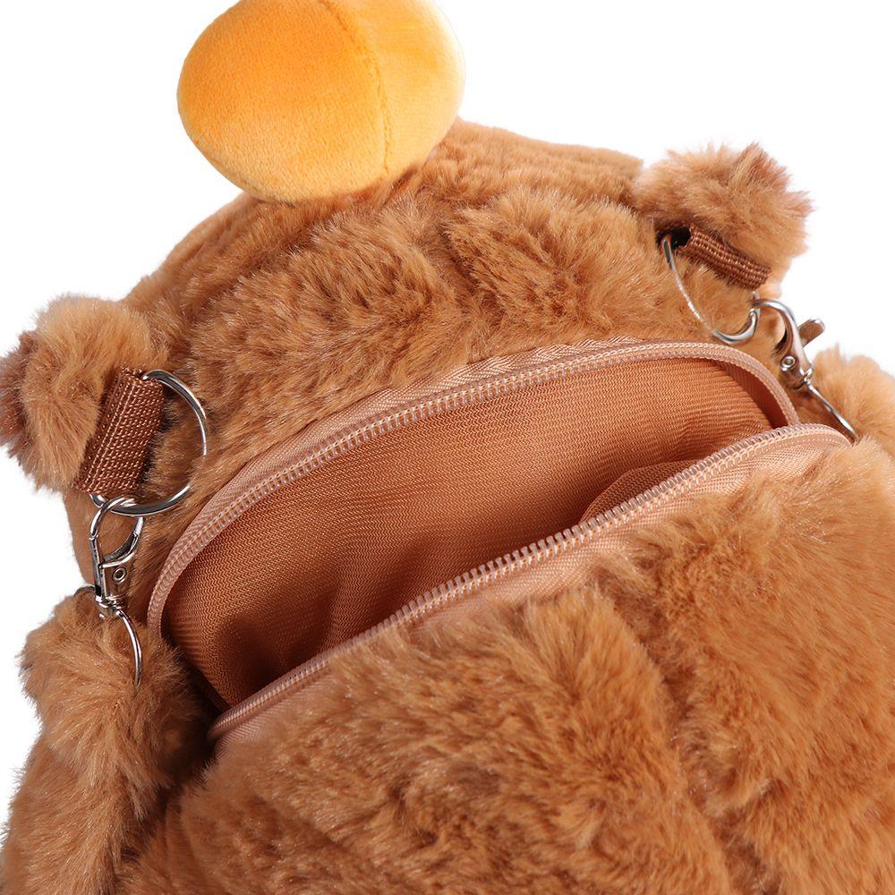 Плюшевый плюшевый рюкзак Capybara Capybara, плюшевая сумка большой вместимости, пара Capybara