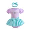 Baby Girls' Halloween Costume - Short-Sleeved Pullover Romper with Mesh Skirt