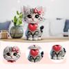 2D плоский DIY Кот Акриловый Качающаяся Голова Алмазная Живопись Настольные Украшения Набор для Взрослых/Новичков Идея Подарка Декор Дома