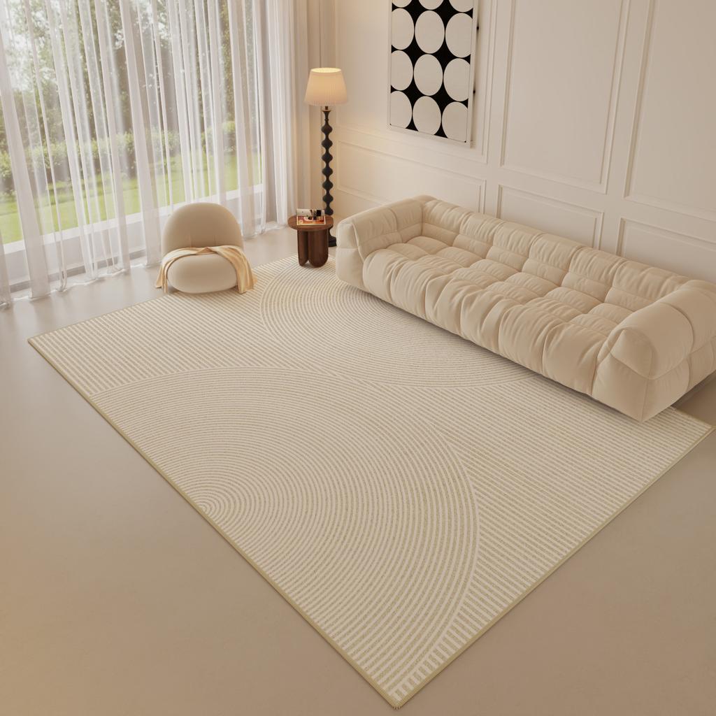Winter Simple Home Cream Style Carpet Living Room Three-proof Loop Pile Home Bedside Blanket Bedroom Carpet Full Spread