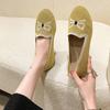 Весенние и осенние женские туфли на плоской подошве, дышащие трикотажные повседневные мокасины, женские удобные туфли на плоской подошве для вождения, женская повседневная обувь