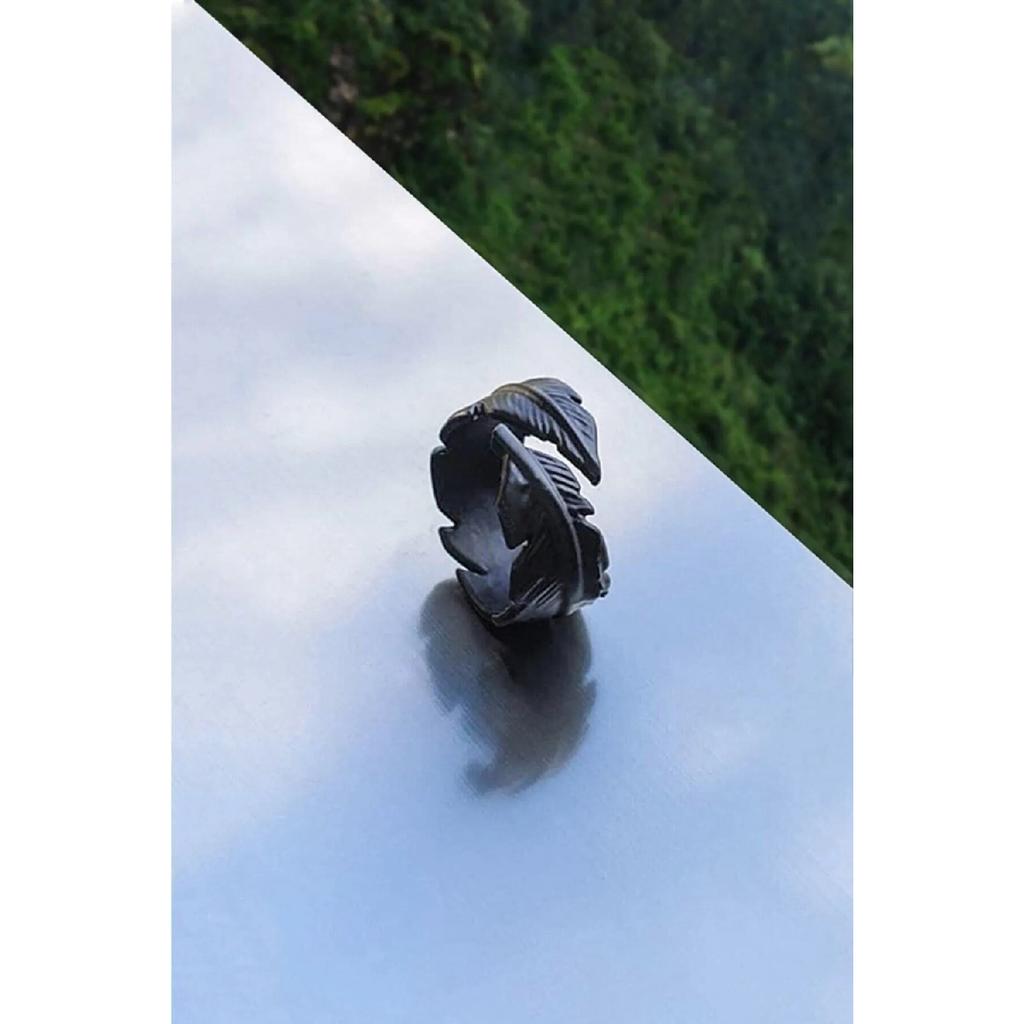 Набор регулируемых колец из трех частей унисекс с черным покрытием