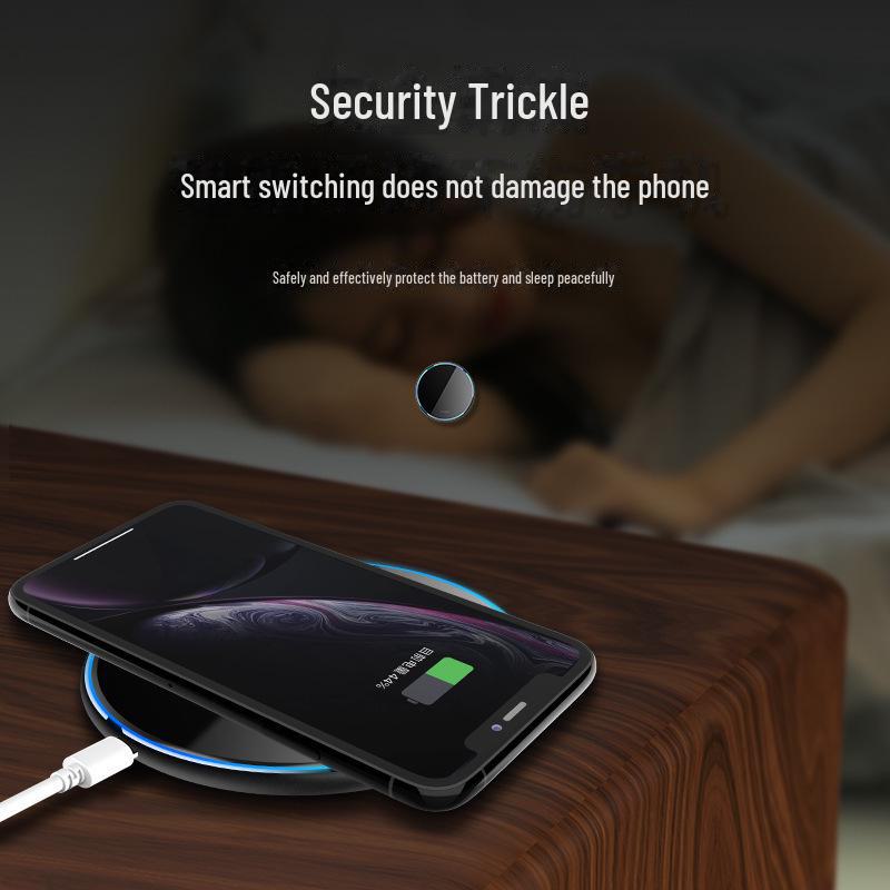 Беспроводное быстрое зарядное устройство ESSAGER Mirror 15 Вт для настольного компьютера — совместимо с устройствами Apple и Huawei