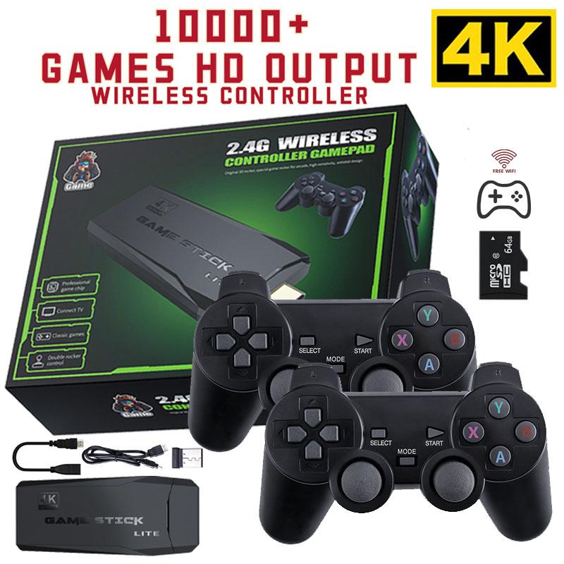 Игровая приставка, игровая консоль, телевизор 64 ГБ, поддержка Dendy, Sega, Game Boy, 10000 игр