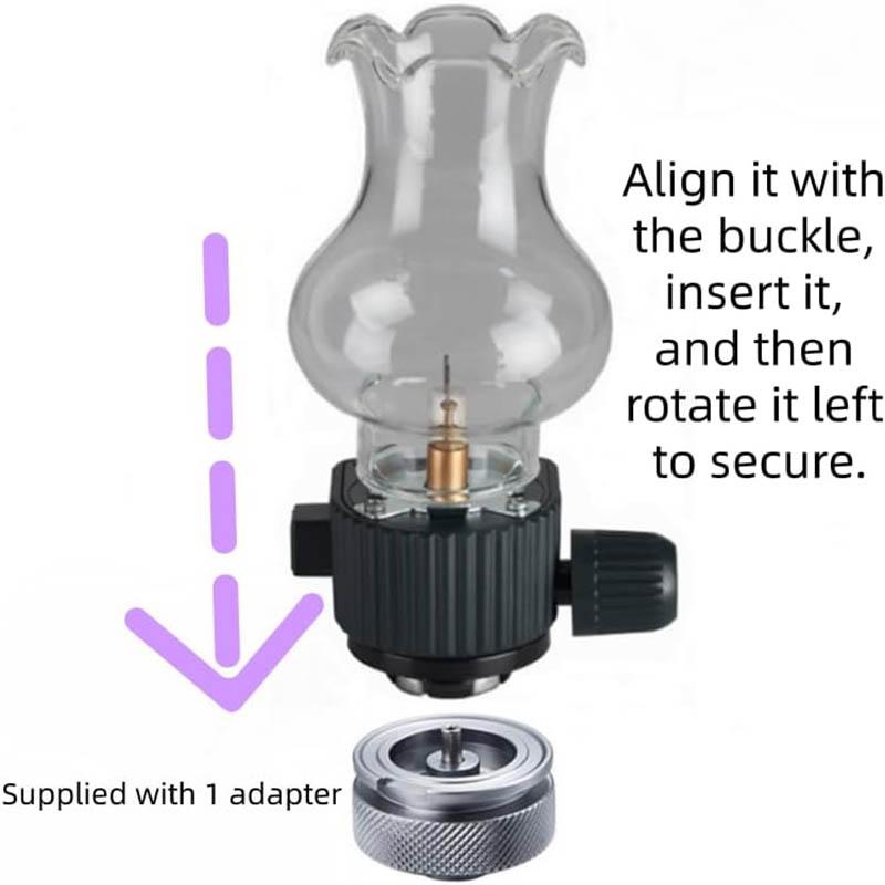 Portable Camping Gas Lamp Split Outdoor Lighting Gas Car Lamp For Lantern Butane/Isobutane Adjustable Brightness Camping Lantern
