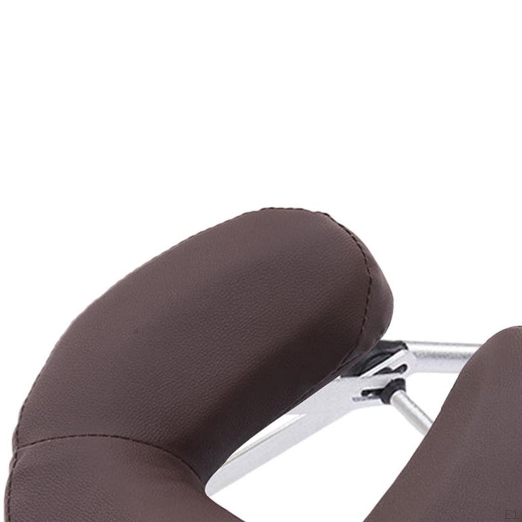 Face Cradle with Pillow for Massage Table Comfortable PU and Sponge Aluminum Alloy Bracket Sturdy